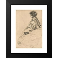 James Abbott McNeill Whistler Black Moderni uokvireni muzej Art Print pod nazivom - Bibi Lalouette
