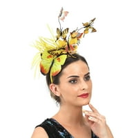 Velike trake za glavu za žene Žuta vanjska trgovina Leptir Party Hoop pribor za kosu