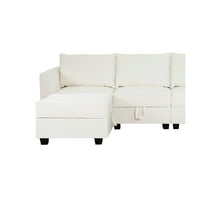 Naomi Home Elizabeth Modern Diy kolekcija-tkanina: posteljina, završna obrada: bijela dolje, stil: 9-sedenje sa dvostrukim otomanom