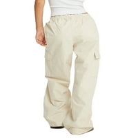 Thefound Women Streetwewwer Duksevi elastične struine labave ravne noge Joggers Y2K baggy teretni hlače
