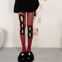 Ženske čiste tajice izdubljene čipke pantyhose mekane rastezanje duge čarape
