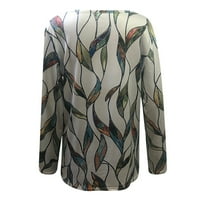 Košulje za žene Dressy Ležerne prilike dugih rukava modni povremeni V-izrez s dugim rukavima od tiskane
