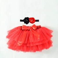 B91XZ sunčana haljina Djevojke Soft Fluffy Tutu suknje za zabavu Tarnival Toddler Girl Mesh Tutu Bowknot