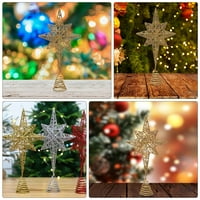 Božićna zvezda Božić osmoknuta staklena partija Xmas Tree Ornament