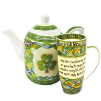 Royal Tara Shamrock set shamrock porculana čajnik i irski blagoslov čaj za čaj