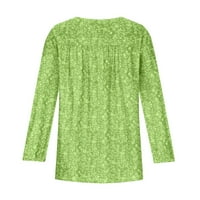Ponude azrijskim pomerom Danas je ženama plus veličina dugih rukava s bluzama od pulover za izrezu V-izrez