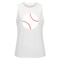 Ženske vrhove Moda Žene Donje košulje Žene Ljeto bez rukava bez rukava za bejzbol tenisice Tors Casual