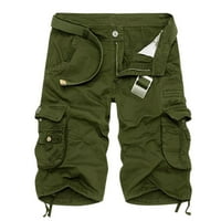 Puawkoer muns modni sportski pamuk multi džep maskirne casufline kratke hlače obložene kratke hlače