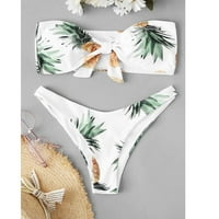 Tankini kupaći odijela za žene Ženska dva print Split kupaći kostim bikini kupaći odjeća za plažu bijele