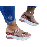 Wooblight Womens Ljetni odmor Otvoreni sanduk Sandale Casual Wedge Cipele Platform cipele 4.5-11.5