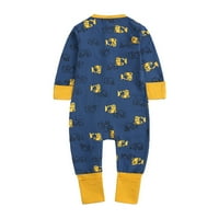 Baby Boy odjeća za spavanje PAJAMAS ROMPER JUMPING OD TISKANOG ODJEĆA Pamuk jednodijelni ROMper zip