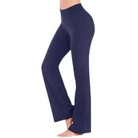 Fufitet ženske ležerne atletičke joge hlače plesne hlače visoke struke elastične čvrste joge hlače