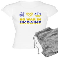 Cafepress - bez rata u ukrajinskim škarama zastava za zastavu na pidžamu - ženska svetlost pidžama