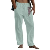 Rovga muške hlače Ležerne prilike za perjemske pantalone za čipke za čipke Ležerne kože mršave modne