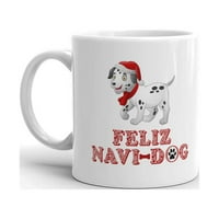 Dog Feliz Navidog Navidad Ugly Funny Božićska kava Čaj keramički šolje uredski kupac poklon oz