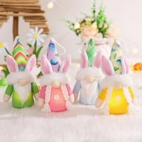 Uskršnji zečji gnomi lutka bez krišnih plišanog patuljaka ELF Dolls pleteni privjesci za lutke Dječji