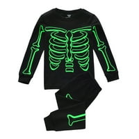 Sehao Sleepwear skelet pamuk u djeci Set Toddler Dark Boys Pidžamas Sjaj Halloween Boys Outfits & Set