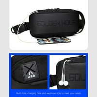 YCOLEW Organizacija i skladištenje vodootpornog kaiševskog torbica sa USB ruksakom za spajanje sa ruksakom