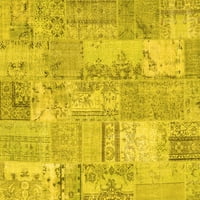 Ahgly Company u zatvoreni pravokutnik patchwork žut prelazne prostirke, 2 '5'