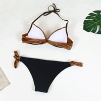 Kupaći kostim za žene V-izrez Sling Screed Brazilski kupaći kostim bikini na plaži UP kupaći kostimi
