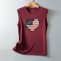 Clearence odjeće Željeznički spremnici bez rukava Slatka četvrta jula Tunnic Košulje Trendy American