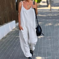 Zodggu ženska modna kombinezona sa džepovima i kaiševima Ljetne trendi ležerne hlače udobne dressy mlade