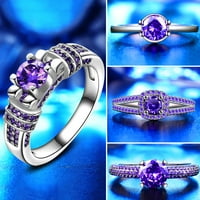 Zapanjujuća pjenušava princeza CELW MOISSANITE angažman prsten ženski nakit Vjenčani poklon za Valentinovo