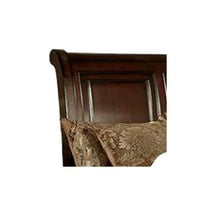 Benzara California King Bed s kolibama i oblikovanim detaljima, Brown