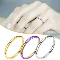 Apmemiss veleprodaje od nehrđajućeg čelika Glatki prsten titanijum čelični par zvona veličine 5-12