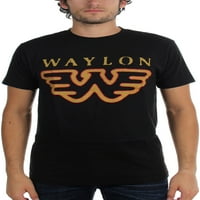 Waylon jennings muške leteće sa majicom srednje crne
