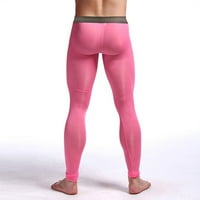 MENS kompresijski bazni sloj teretane sportske hlače gamaše vježbanje trke dno ružičaste 2xl