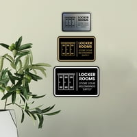 Znakovi Bylita Classic Framed Locker Rooms Spremite svoje stvari sigurno znak - male