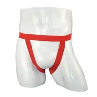 Juebong muške donje rublje dolje za uklanjanje ispod $ Muški seksi smiješni gaćica široki gumeni pojas za dizanje dvostrukih gaćica T hlače elastične seksi bešavne gaćice, crvena, jedna veličina