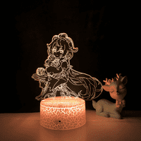 Lik za igru ​​3D Iluzijske lampice Boje LED noćno svjetlo sa daljinskim upravljačem na dodir za djecu Dekoracija spavaće sobe - GAN YU 1