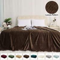 PiccoCasa meka mikropoplahna baršunasta pokrivač sav sezonski krevet za krevet, smeđe boje