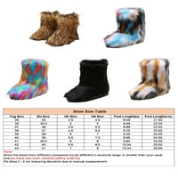 Zodanni Ženske zimske cipele ravne čizme Okrugli nožni prsti mid-calf čizme dame plišane obloge tople