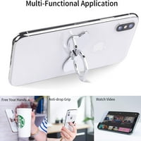 Stupni rotacijski mobilni telefon Kickstand - multifunkcionalni držač telefona i pribor - srebro