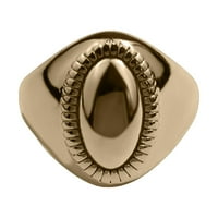 Ovalni glatki prsten za valentinovo za žene za žene su popularni i svestrani prstenovi za prstenje zvona