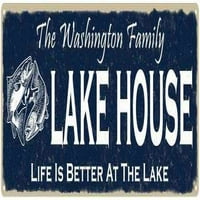 Porodična kuća u Washingtonu Znak metalnih ribolovnih kabine Dekor 106180101138