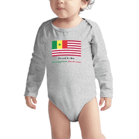Ponosan što su Senegalese American Baby Duging BodySuits Unise Pokloni