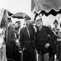 Sting Paul Newman & Robert Redford predstavljaju se na setu za fotoaparat