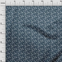Onuone pamučna kambrska plava tkanina Jakonska cvjetna diy odjeća odvažnu tkaninu ispis tkanine širokog