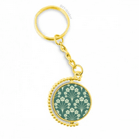 Green White Star cvjetni ukrasni metalni priključak za ključev priključak za ključeve