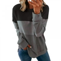 Ženska jesena modna odjeća prevelicirana košulja CREWNeck dugi majica Dugi rukavi Ležerni pulover