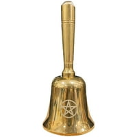 Mini mesing oltarni bell pentagram wiccan opskrbljuju altarski obređeni zvono multifunkcionalno zvono
