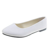 Puntoco Flat Cipele za žene Cleanac Ženska ležerna glava Comfy casual cipele bijela 8.5