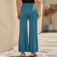 Plus veličina joga pantalone sa džepovima za ženske gaće za žene rade casual plus veličina Ženska elastična