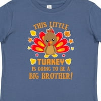 Inktastic Ova mala Turska bit će veliki brat s narančastim tekstualnim poklon dječakom majicom