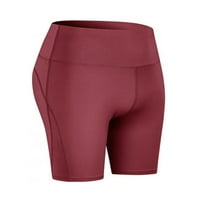 Ženske visoke wasit hlače kratke mršave hlače Sportske fitness rastezane joge pantalone