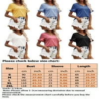 Avamo ženska ljetna obična majica kratki rukav casual V izrez Tunika vrhova Bluza dnevno nošenje